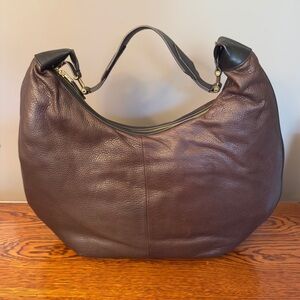 India Hicks Isabella Hobo Bag in rich brown